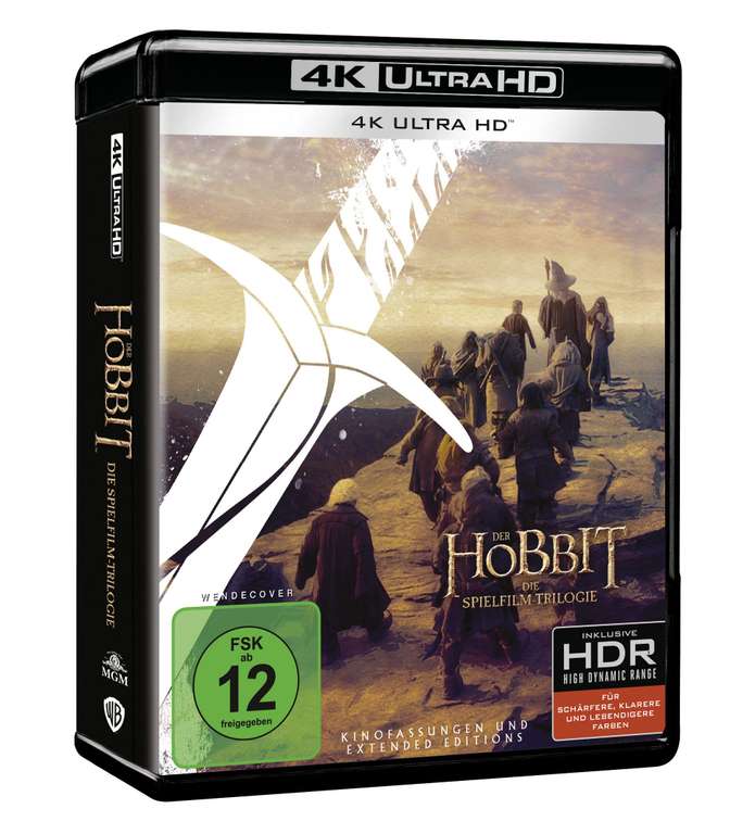 The Hobbit: Motion Picture Trilogy 4K UHD, Theatrical & Extended Editions. Sold & dispatched by Amazon EU