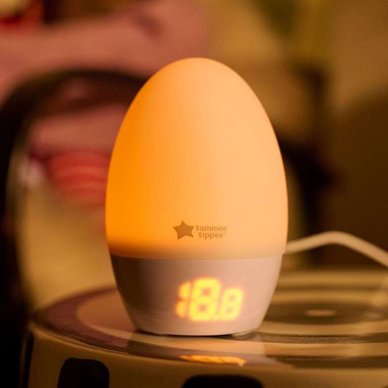 Tommee Tippee GroEgg2 Toddler Nightlight, LED Colour-Changing with Digital Room Temperature Display, Adjustable Brightness, USB Rechargeable