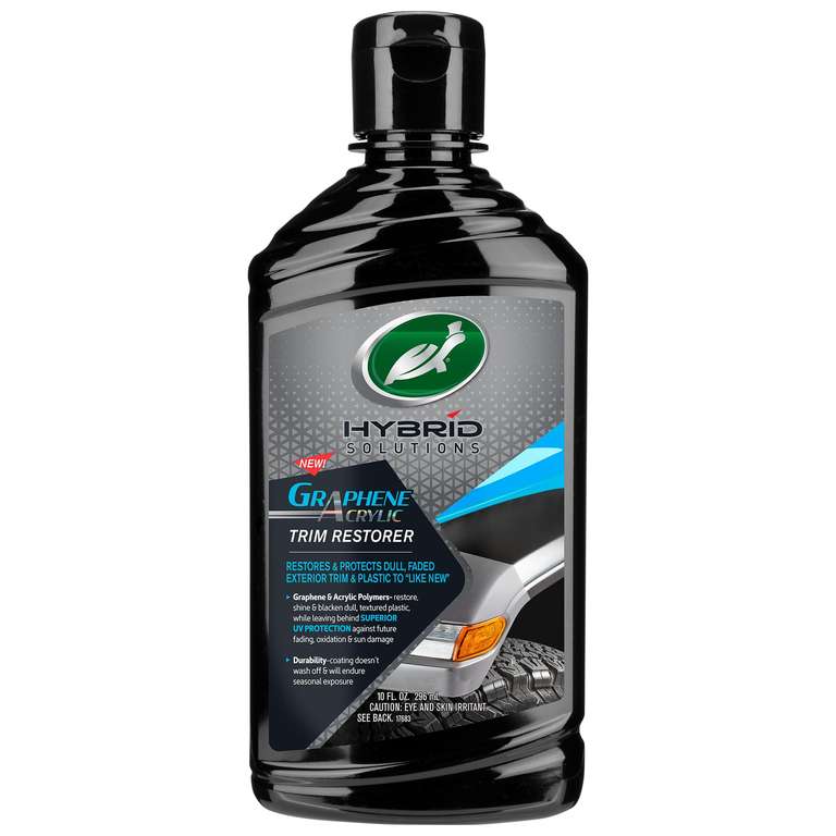 Turtle Wax Hybrid Solutions Graphene Acrylic Black Trim Restorer, 295 ml