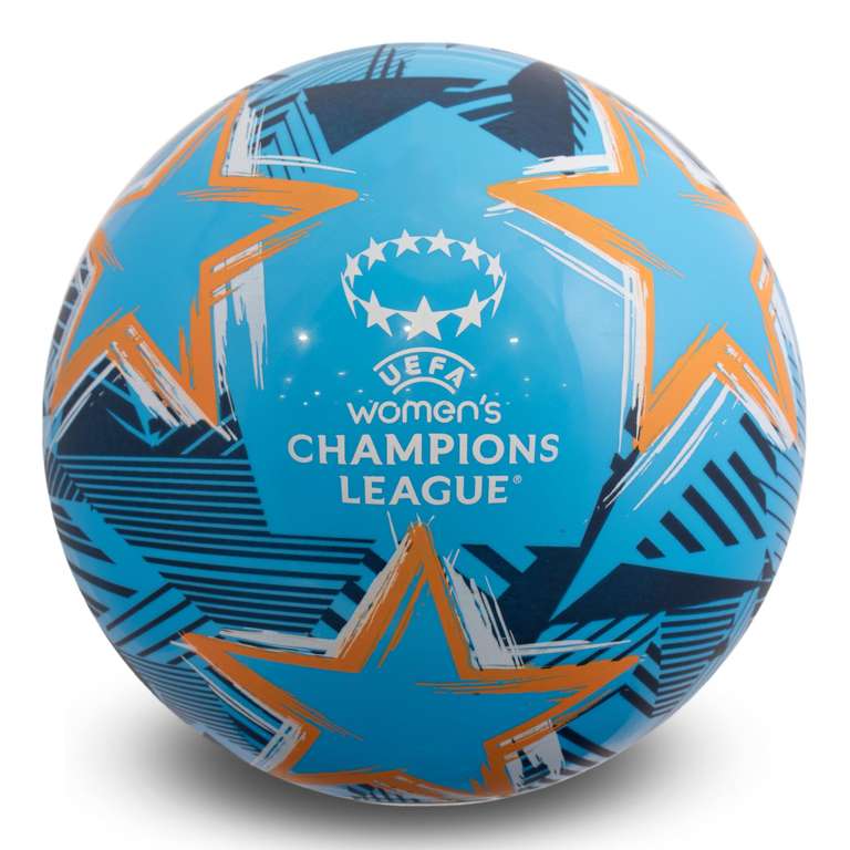 UEFA Officially Licensed Women's Champions League Game Ball - 9 Inch PVC Flyaway Merchandise, Inflatable to 9 inches