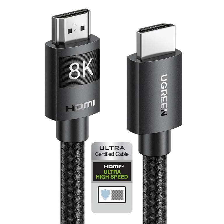 UGREEN HDMI 2.1 Cable Certified 10K 8K 4K 1440P eARC Dolby Atmos Vision HDR 48Gbps - 2m - Sold by UGREEN Group Limited UK / FBA