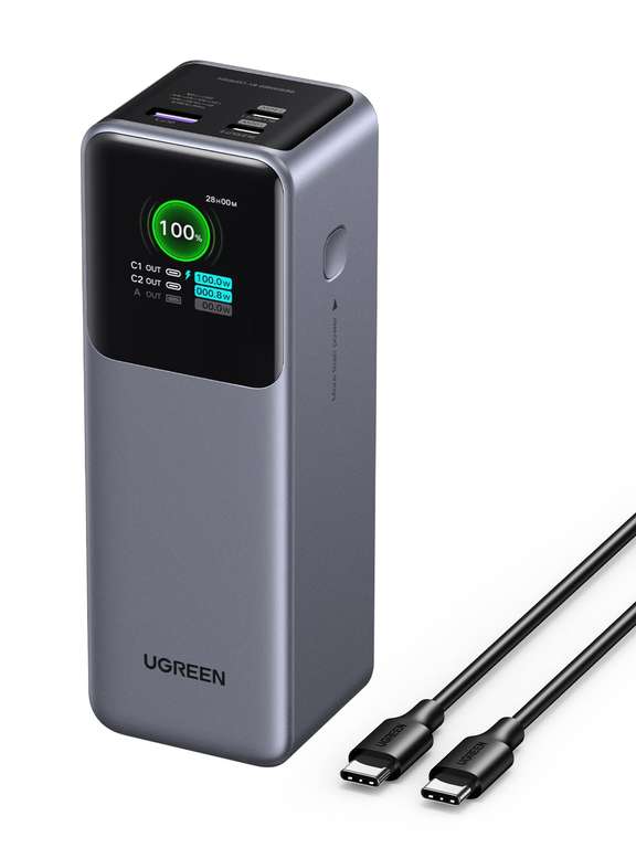 UGREEN Nexode Power Bank 25000mAh 200W PD 3.1 Laptop Portable Charger Fast Charging Sold by UGREEN GROUP LIMITED UK FBA