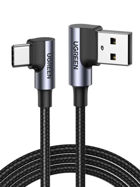 UGREEN USB to USB C Cable Right Angle 3A 90 Degree USB C Charger Cable Fast Charging - Sold by UGREEN GROUP LIMITED UK / FBA