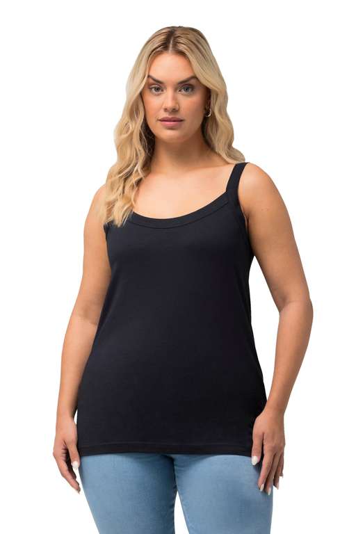 Ulla Popken Women's Spaghetti-top Tank Top - 32-34 (Pack of 1)