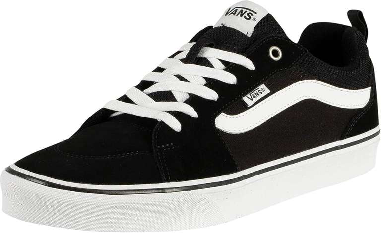 Vans Mens Filmore Low Rise Suede Retro Casual Trainers Size 7.5 - Black/White