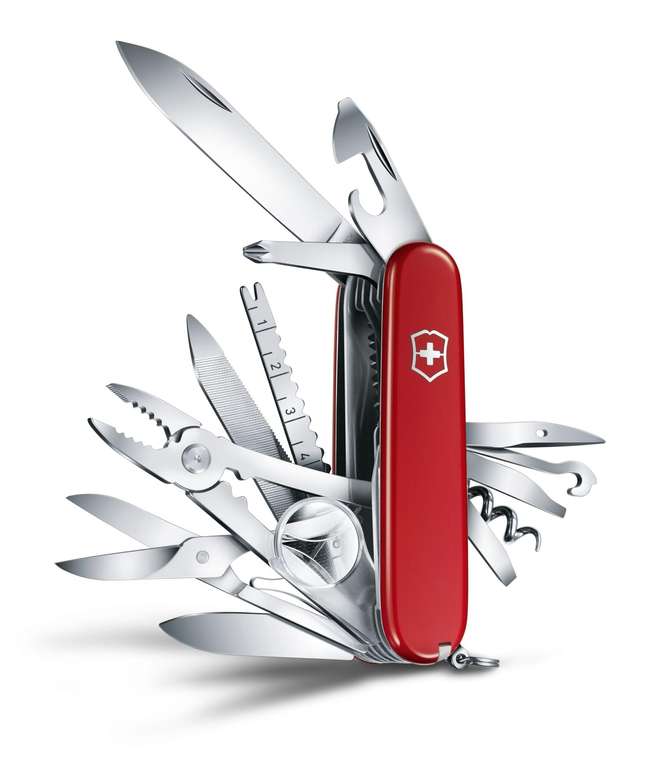 Victorinox, Swiss Champ Swiss Knife (33 Functions, Combination Pliers, Scissors, Magnifier)