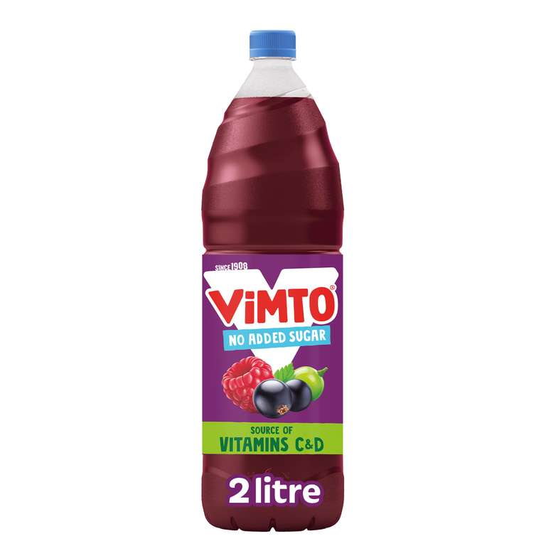 Vimto 2l no added sugar (£1.63 or £1.55 s&s)