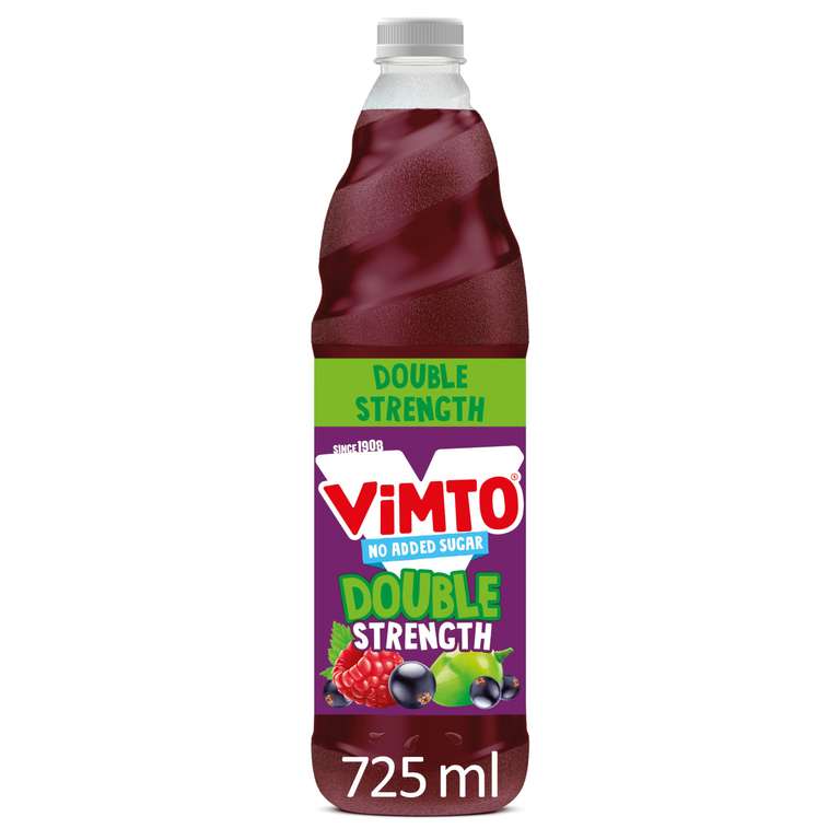 Vimto double strenght (£1.18 or £1.1s&s with a further buy 4 5%off)