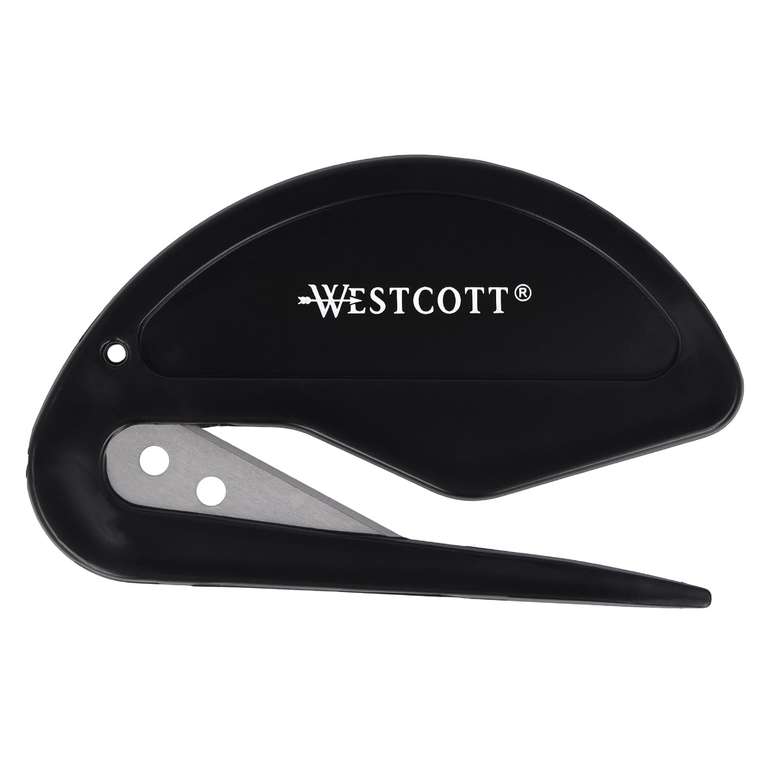 Westcott Letter Opener with Safety Handle | Extra Sharp Letter Opener with Stainless Steel Blade