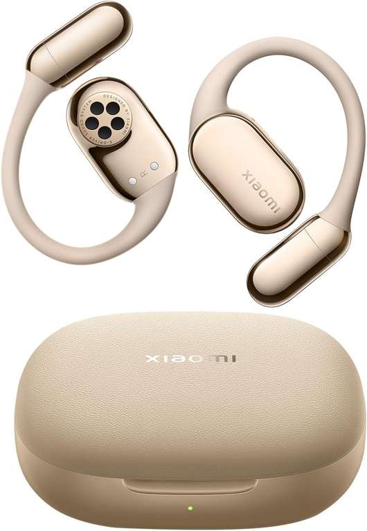XIAOMI OpenWear Stereo Pro Workout Earbuds All-Day Comfort & Secure Fit 8.5h/45h Long Battery Life, Sand Gold