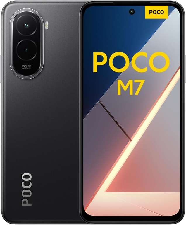 XIAOMI POCO M7 Smartphone 6+128GB, 6.9" FHD+ 144Hz Display, Snapdragon 685, 50MP AI dual camera, 7000mAh, Black