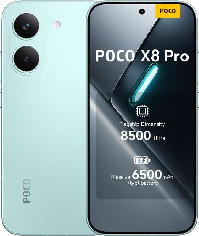 Xiaomi Poco X8 Pro 512GB 8GB 5G (All Colours) + 65W Essager Charger With Code (sold By Xiaomi Tech)