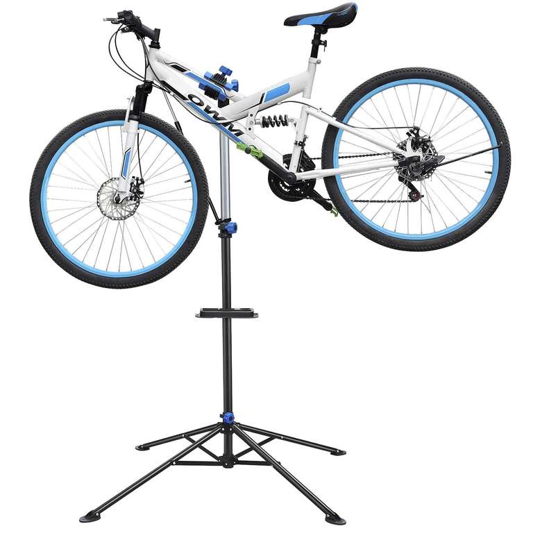 Yaheetech Bicycle Repair Stand Foldable, Max Load 30kg, Height 1.08-1.9 m