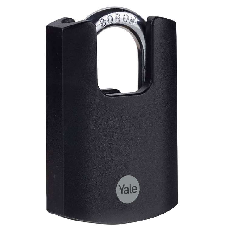 Yale - Y121B/40/125/1 High Security 40mm Brass Padlock - Closed Boron Shackle - 3 Keys - Sold/Shipped by Yale Store