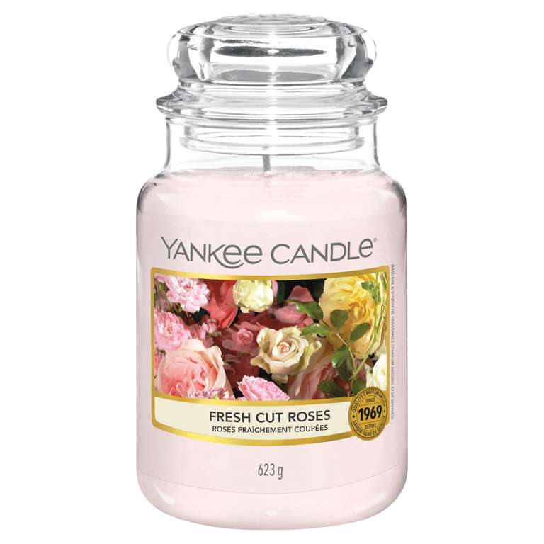 Yankee Candle Large Jar Fresh Cut Roses - up to 150 Hours