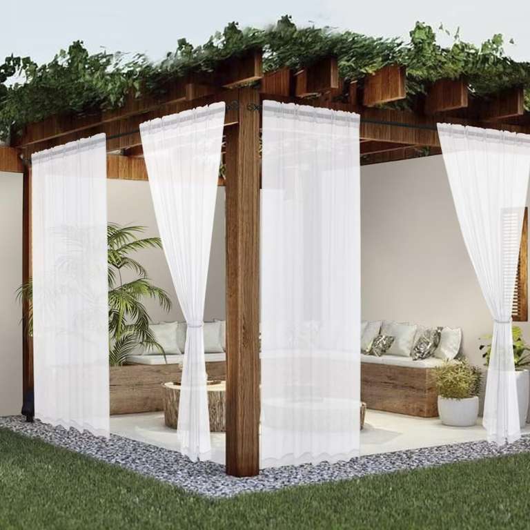 youleyar Outdoor Sheer Curtains